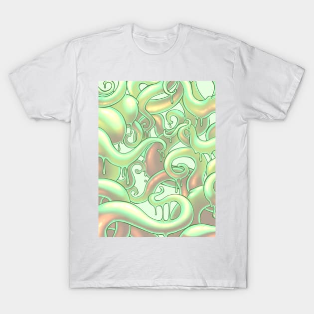 Ooegooey - Green T-Shirt by Blackberreh